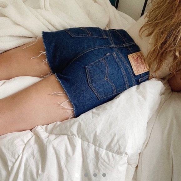 Levi's Pants - Vintage Levis Dark Wash Cutoff Shorts